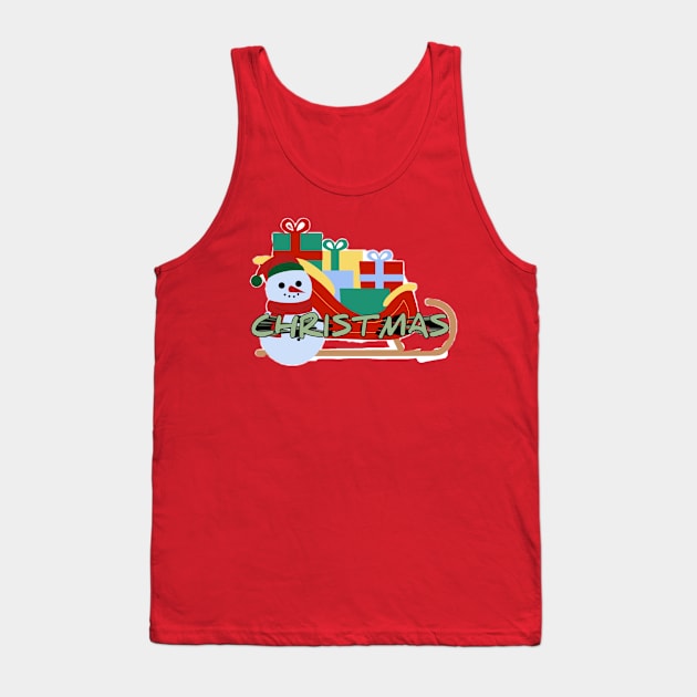 Christmas Holiday Tank Top by Sofyane nadif